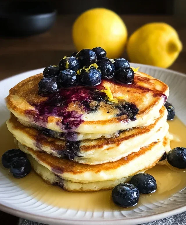 Lemon Blueberry Pancakes
