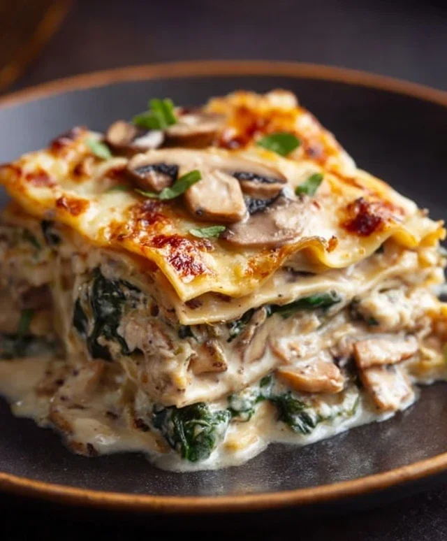 Mushroom And Spinach Lasagna Recipe