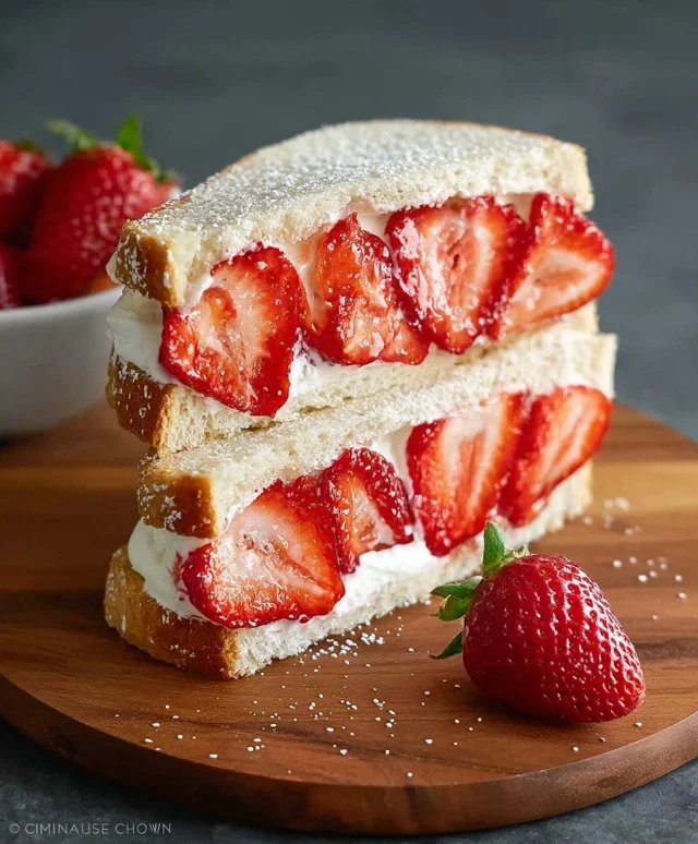 4-ingredient Strawberry Sando