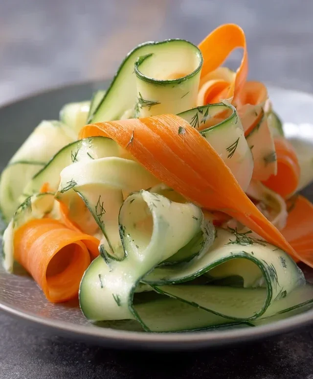 Carrot and Cucumber Ribbon Salad