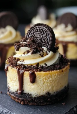 Oreo Overload Stuffed Mini Cheesecake