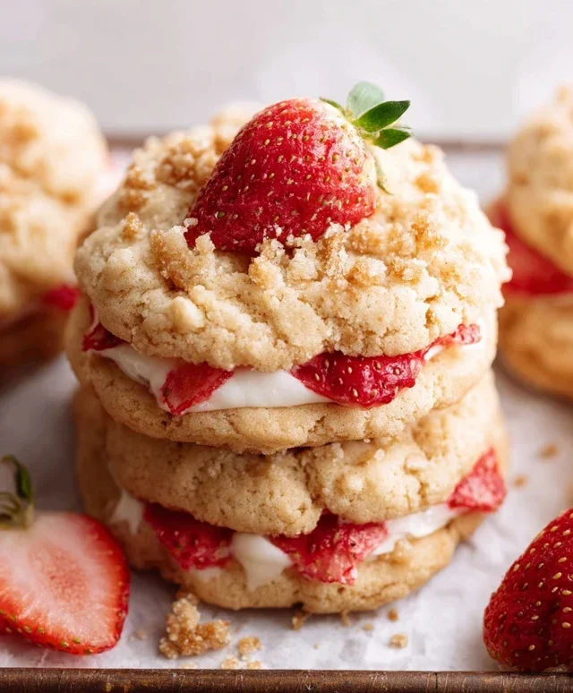 Strawberry Shortcake Cookies