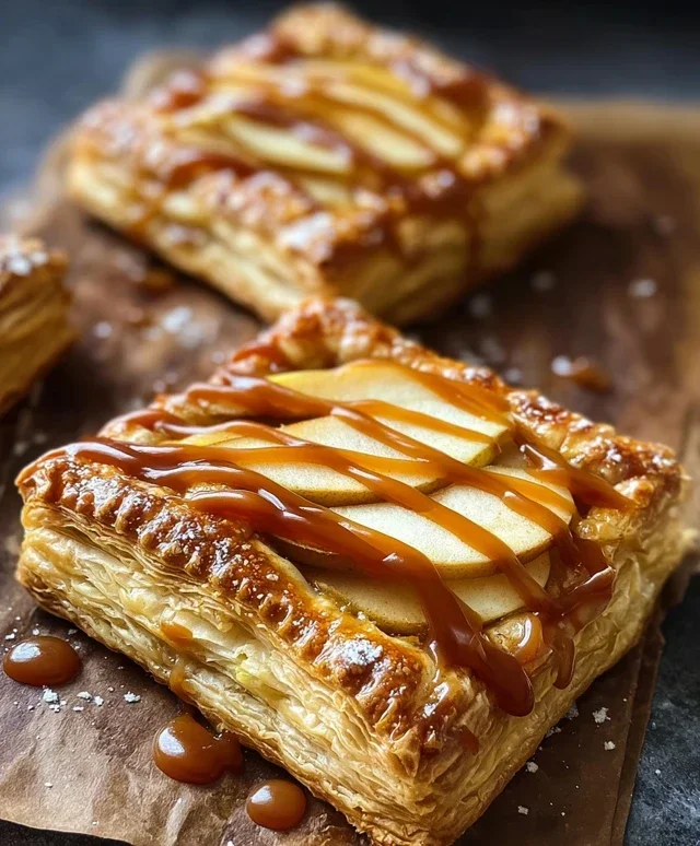Caramel Apple Puff Pastries