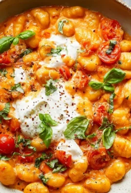 30 Minute Creamy Tomato Gnocchi with Burrata
