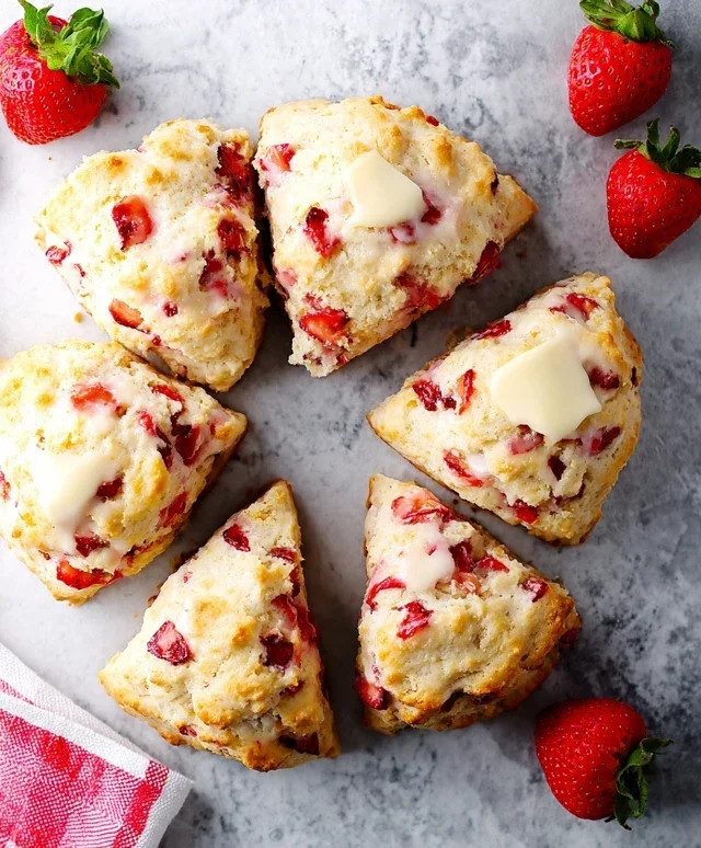 Strawberry Scones
