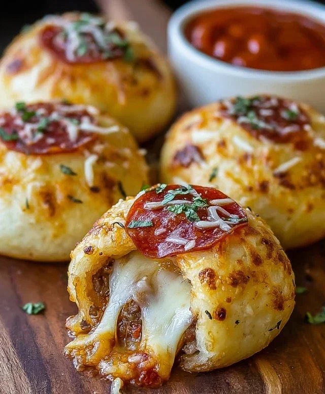Cheesy Pizza Bombs
