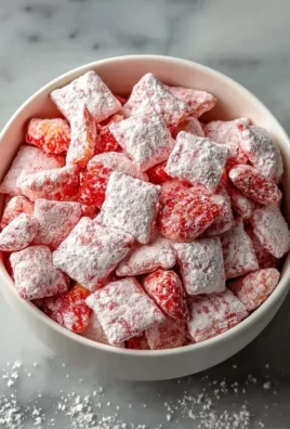 Easy Strawberry Shortcake Puppy Chow