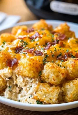 Crock Pot Chicken Tater Tot Casserole