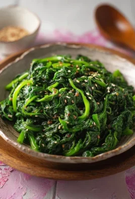 Korean Spinach Side Dish (Sigeumchi Namul)
