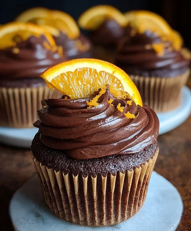 Orange Chocolate Cupcakes