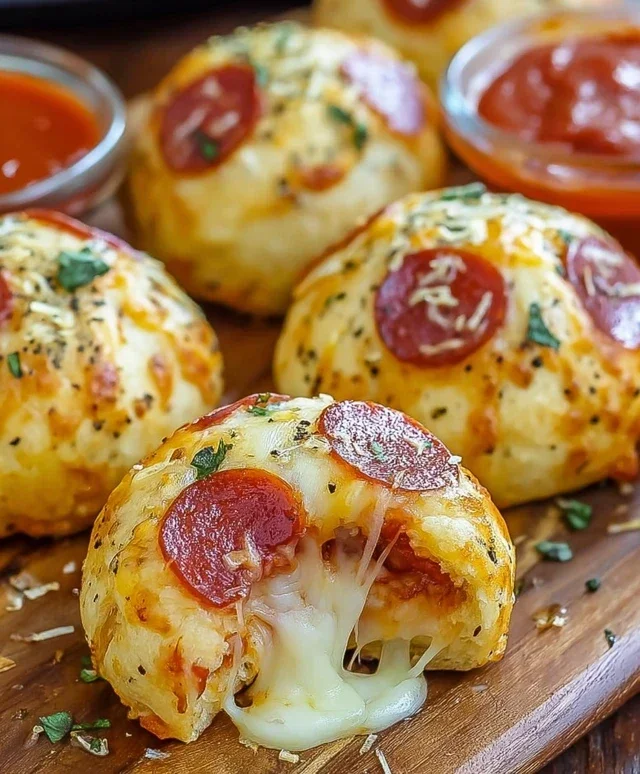 Cheesy Pizza Bombs