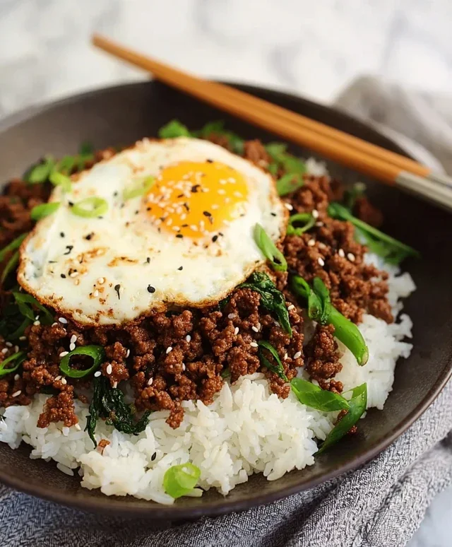Korean Ground Beef Bowl (25-Minutes)