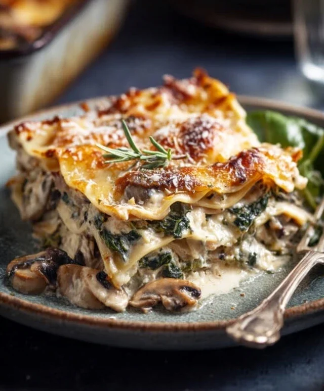 Mushroom And Spinach Lasagna Recipe