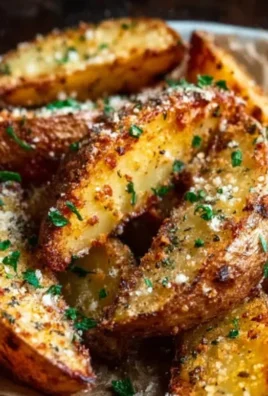 Baked Garlic Parmesan Potato Wedges
