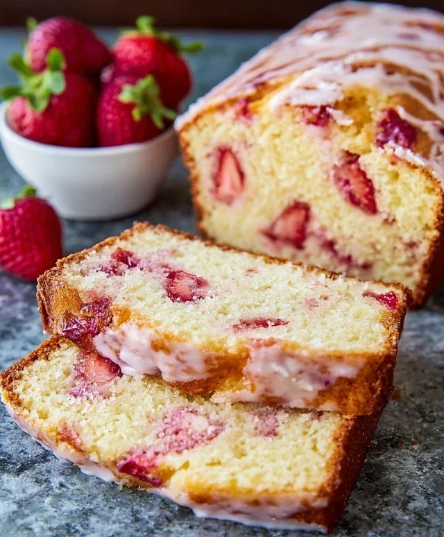 Strawberry Pound Cake