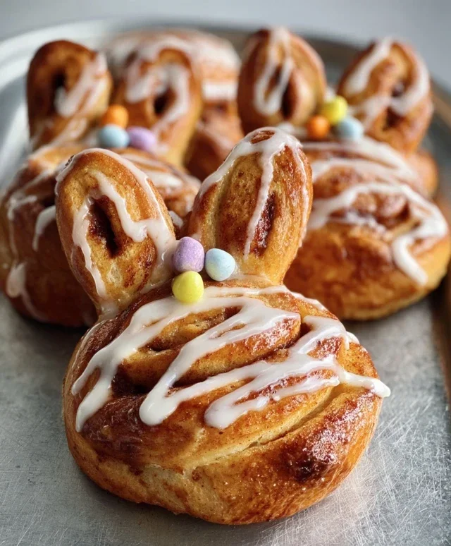 Easter Bunny Cinnamon Rolls