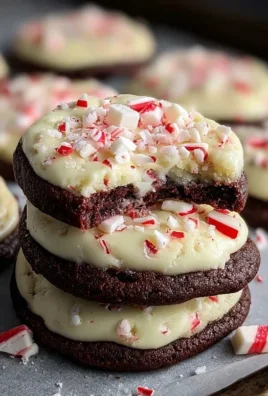White Chocolate Peppermint Bark Cookies