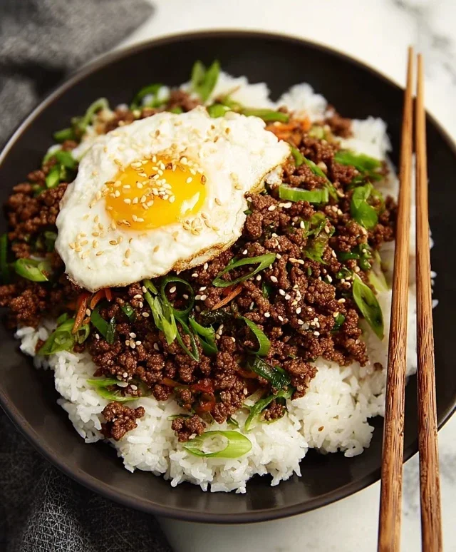 Korean Ground Beef Bowl (25-Minutes)