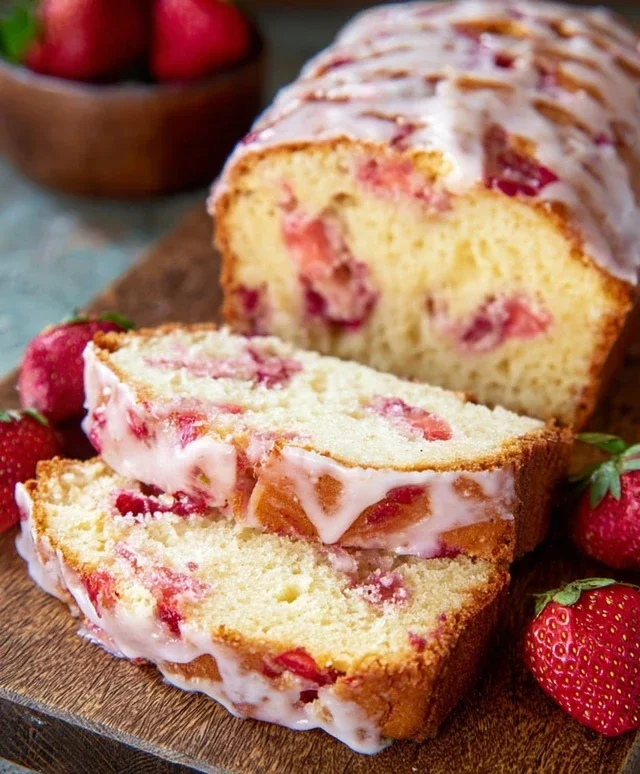 Strawberry Pound Cake