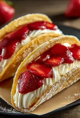 Strawberry Cheesecake Dessert Tacos