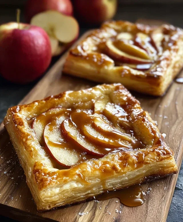 Caramel Apple Puff Pastries