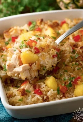 Aloha Pineapple Chicken Rice Casserole