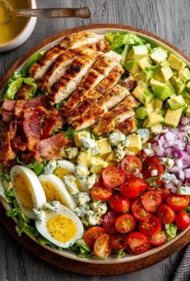 Grilled Chicken Cobb Salad with Honey Dijon {Pnon-non-non-alcoholic alternativeic non-alcoholic aleo, Whole30 Option}