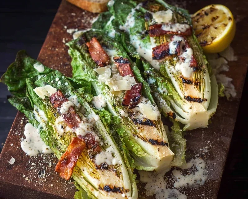 Grilled Romaine Caesar Salad Recipe