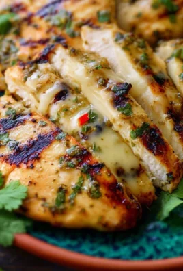 Grilled Salsa Verde Pepper Jack Chicken