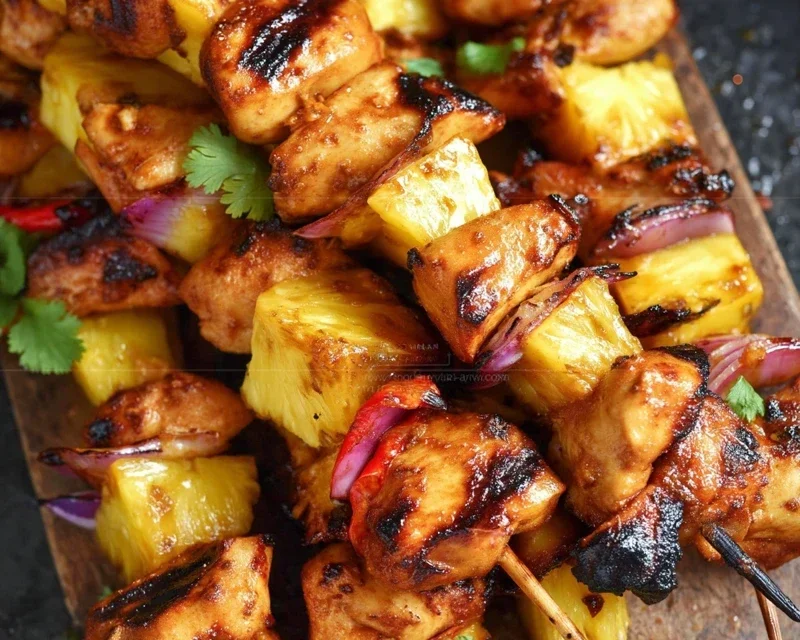 Pineapple Chicken Kebabs Recipe