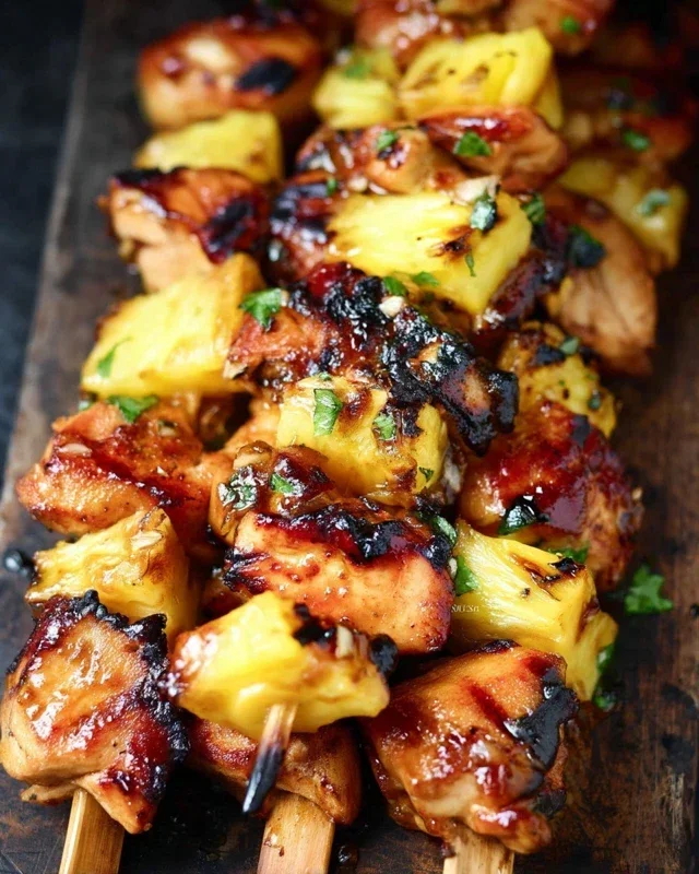 Pineapple Chicken Kebabs Recipe