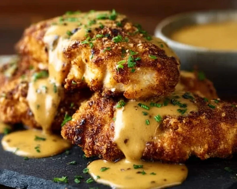 Pretzel Chicken with Mustard-Cheddar Sauce: An Amazing Ultimate Recipe