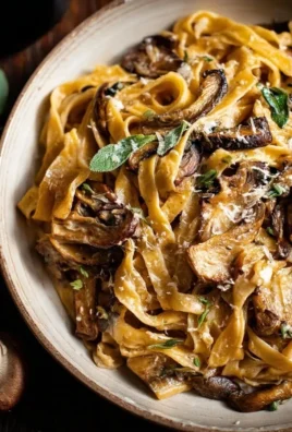 Caramelized Leek and Mushroom Gruyere Pasta