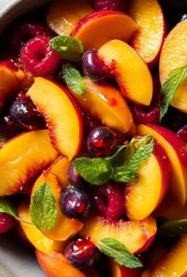 Summer Peach Fruit Salad