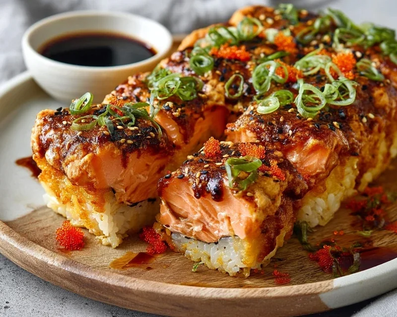 Spicy Salmon Sushi Bake Recipe