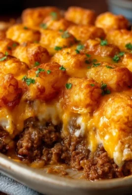 Tater Tot Casserole with Ground Beef