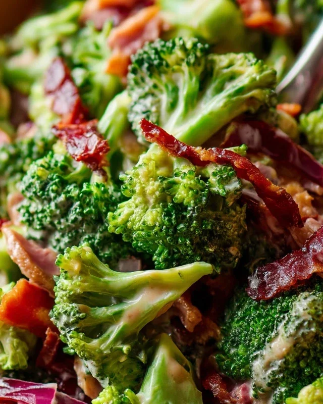 Broccoli Salad with Beef Beef Bacon Recipe