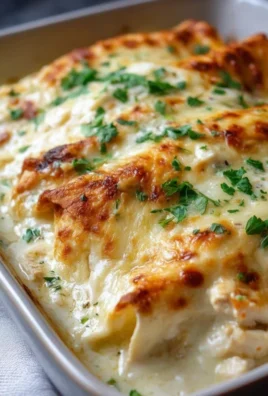 Creamy White Chicken Enchiladas