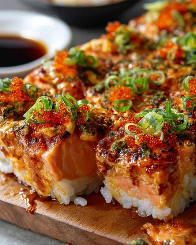 Spicy Salmon Sushi Bake Recipe