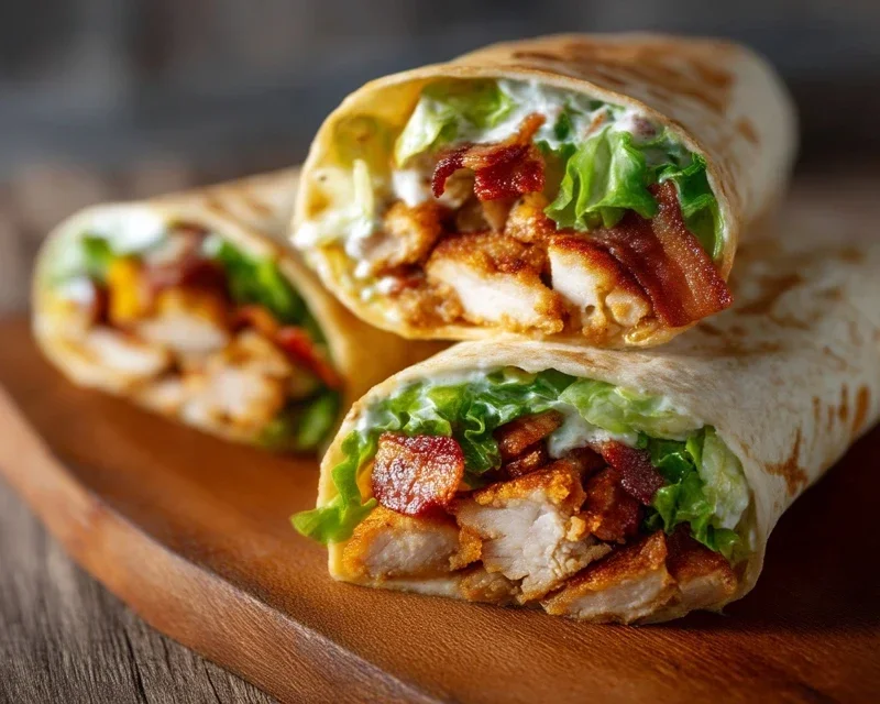 Crispy Chicken Beef Beef Bacon Ranch Wrap