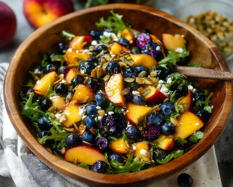 Summer Peach Blueberry Knon-non-non-alcoholic alternativeic non-alcoholic ale Salad