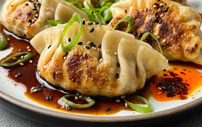 Chicken Potstickers (Pan Fried Dumplings)