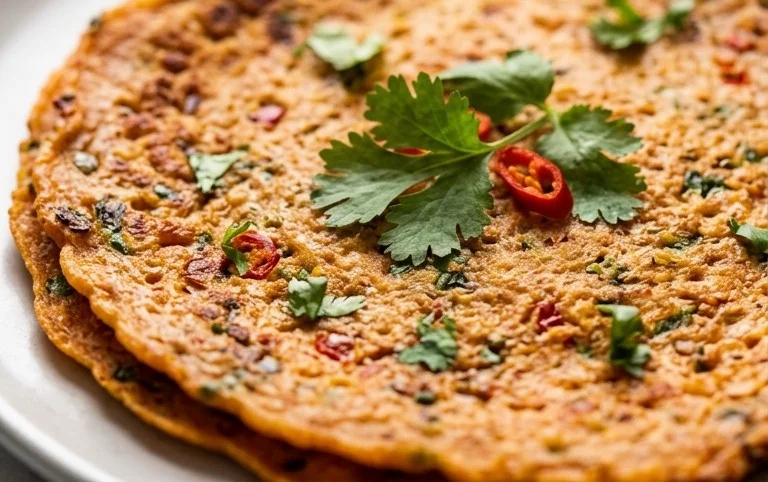 Masoor Dal Chilla | Savory Red Lentil Pancakes