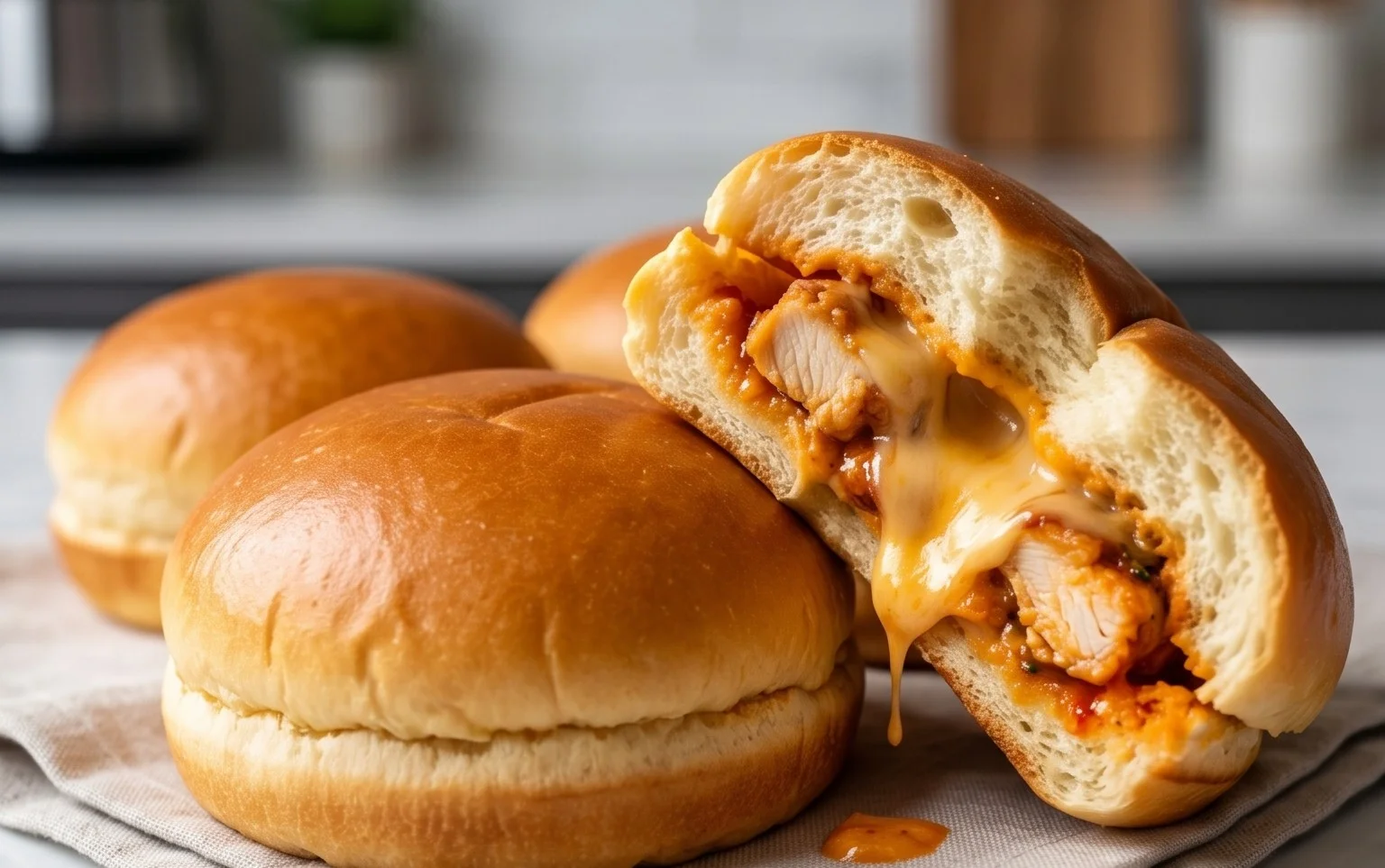 Cheesy Dynamite Chicken Buns