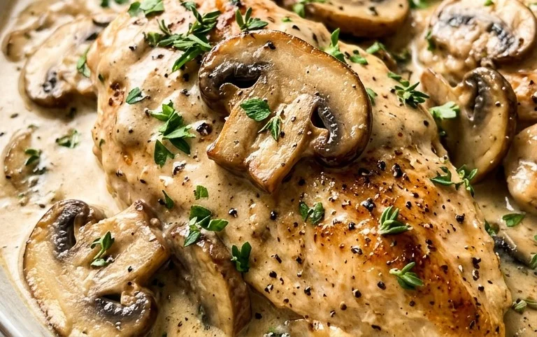 Creamy Mushroom Chicken Recipe