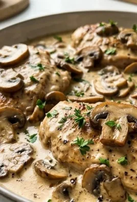 Creamy Mushroom Chicken Recipe