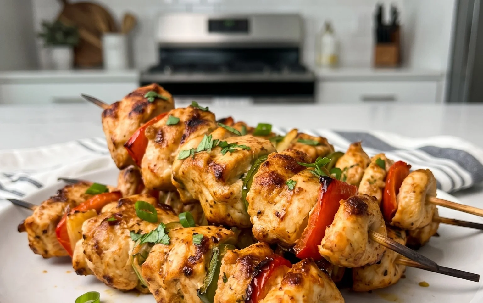 Air Fryer Chicken Skewers (VIDEO)
