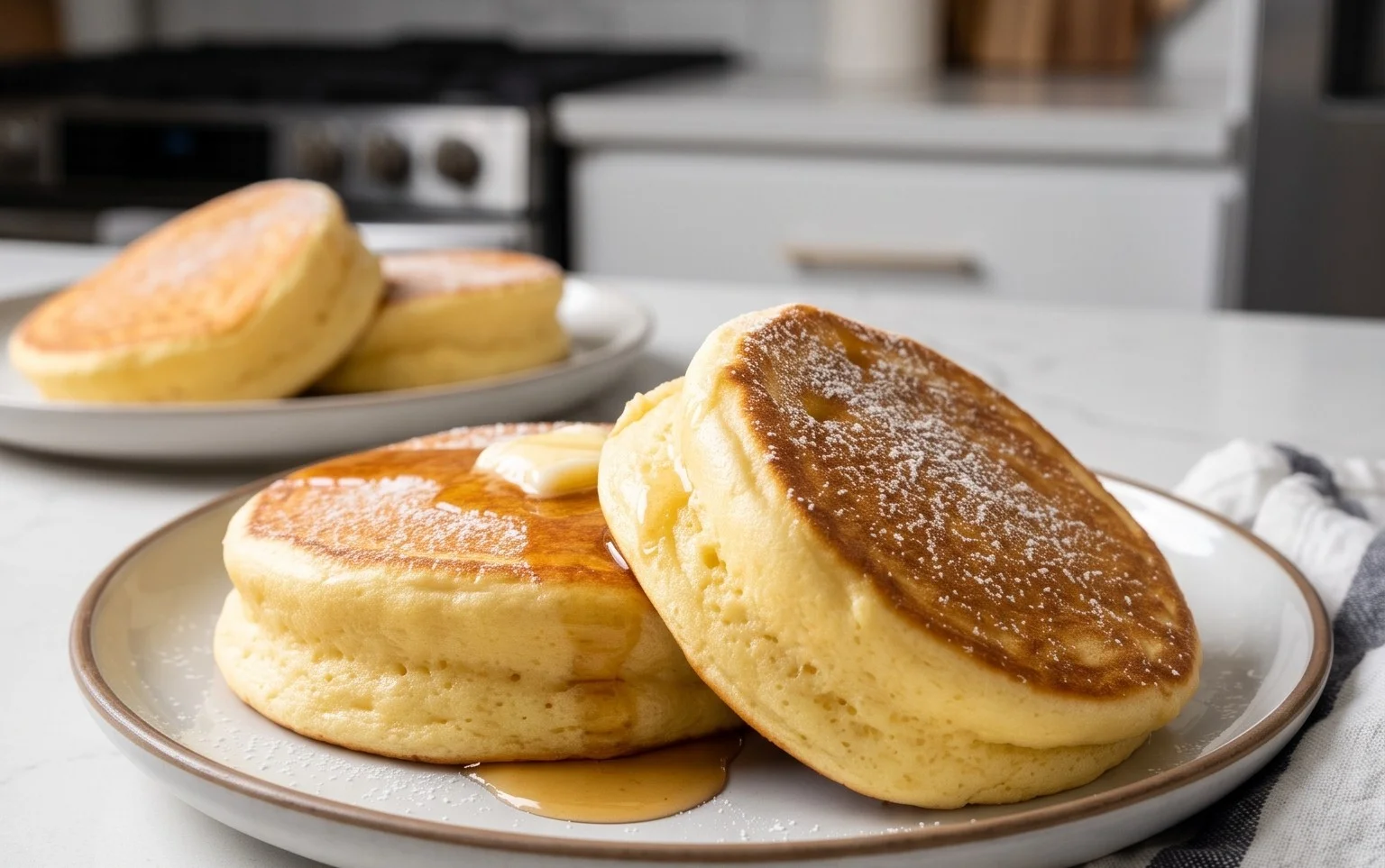 Fluffy Japanese Soufflé Pancakes