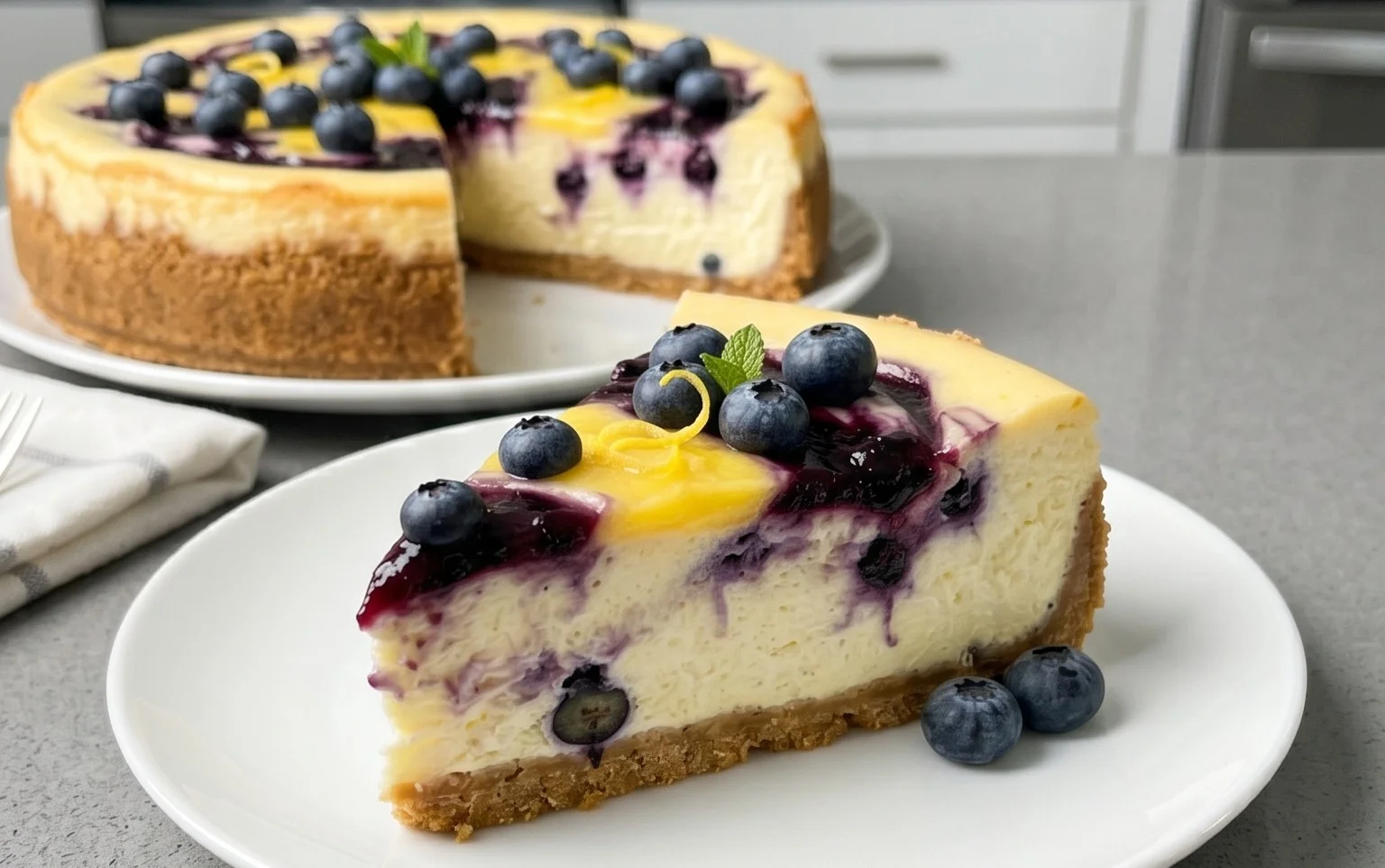 Lemon Blueberry Cheesecake