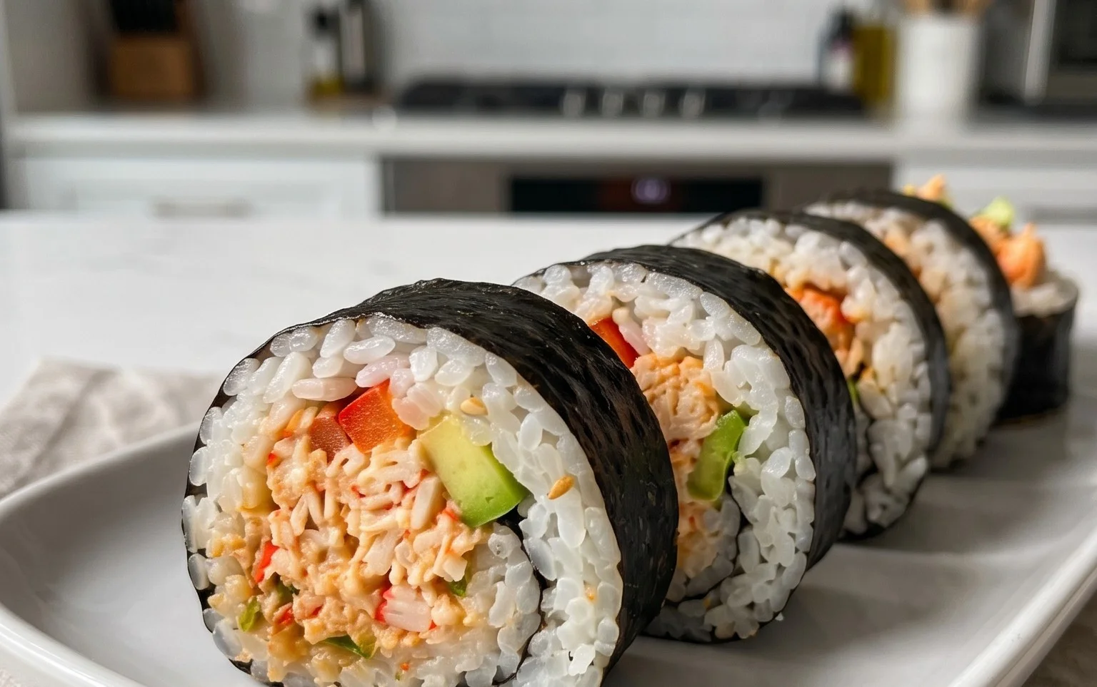 Kani Sushi (Spicy Crab Roll)